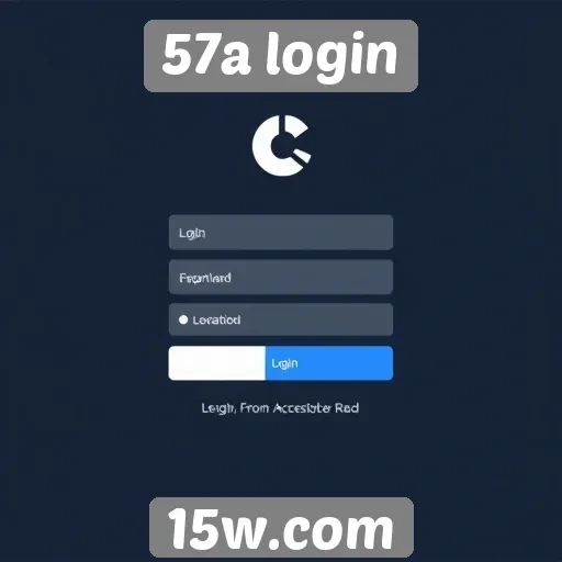 Acessibilidade e interface do site 57a login